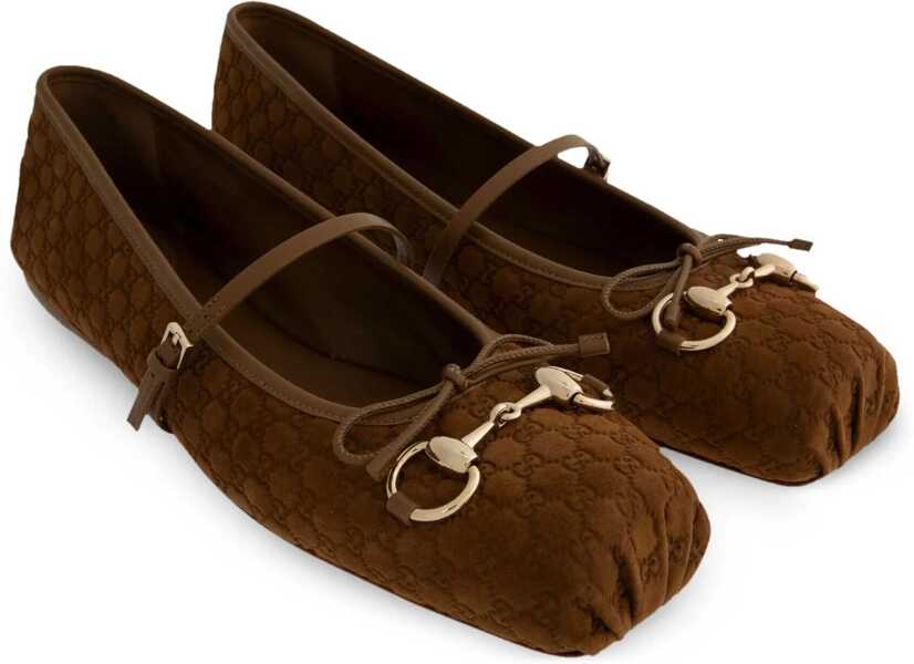 Balerini Gucci Horsebit Ballerinas CUOIO DAFNE/CUO.DAFN Femei (BM 18364297) 2