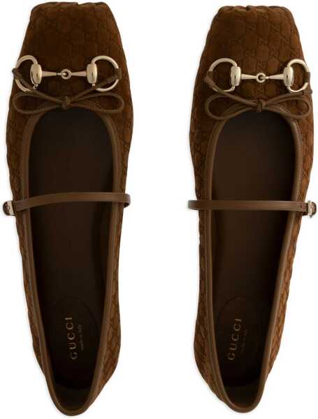Balerini Gucci Horsebit Ballerinas CUOIO DAFNE/CUO.DAFN Femei (BM 18364297) 3