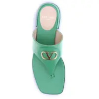 Sandale Valentino Garavani Dama - Sandale Valentino Garavani VLogo Thong Sandals GREEN Femei (BM 18364366) - B-mall.ro
