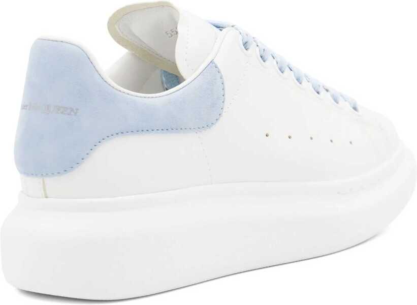 Sneakers Alexander McQueen Leather Sneakers WHITE/POWDER BLUE Femei (BM 18364378) 3