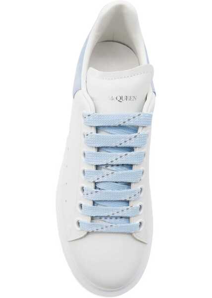 Sneakers Alexander McQueen Leather Sneakers WHITE/POWDER BLUE Femei (BM 18364378) 4