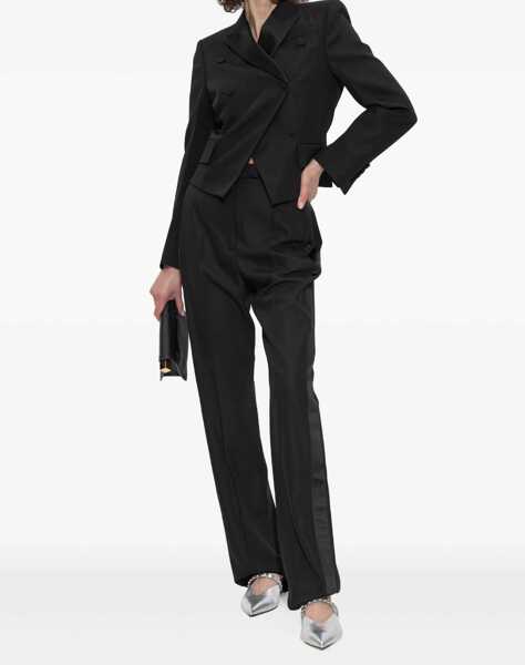 Sacouri Alexander McQueen Double-breasted Blazer BLACK Femei (BM 18364447) 2