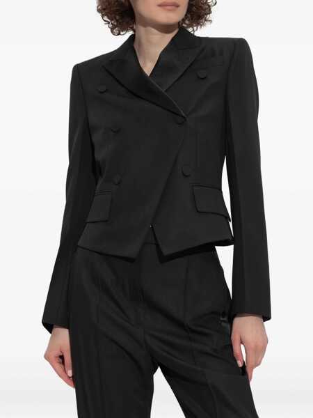 Sacouri Alexander McQueen Double-breasted Blazer BLACK Femei (BM 18364447) 3
