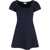 Alexander McQueen Short Dress with short gathered sleeves NAVY