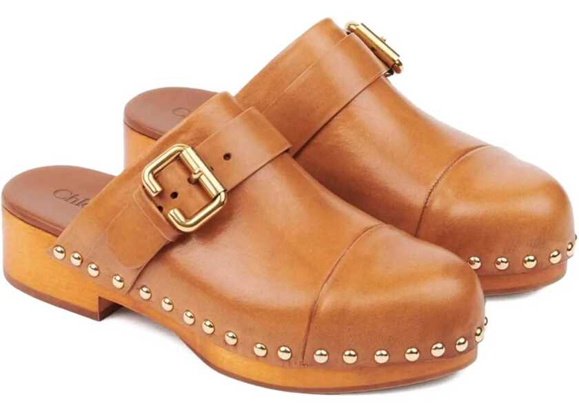 Sandale Chloe Jeannette Mules GINGER BROWN Femei (BM 18364507) 2