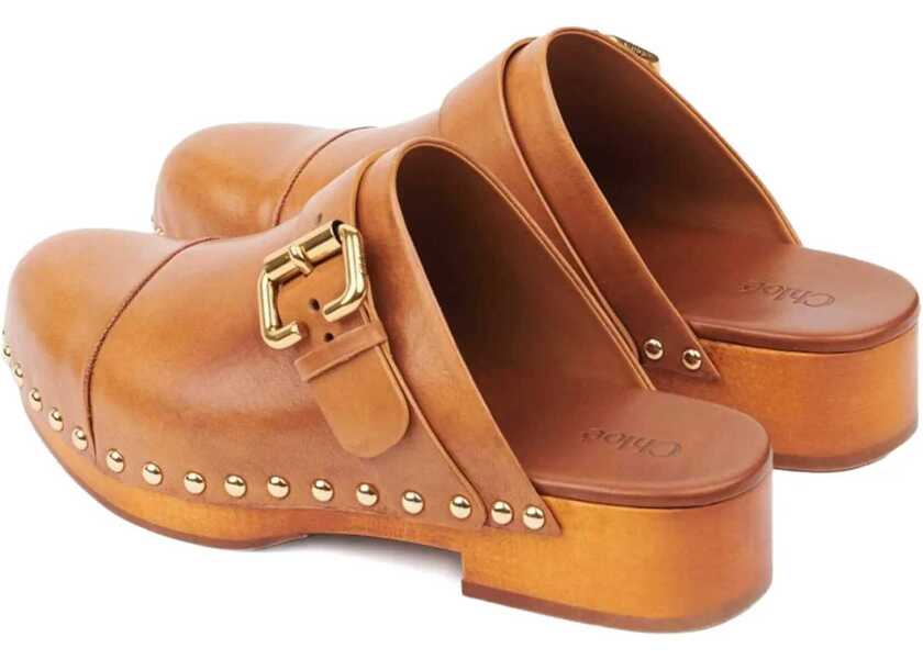 Sandale Chloe Jeannette Mules GINGER BROWN Femei (BM 18364507) 5