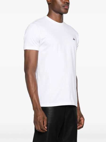 Tricouri Vivienne Westwood Orb Logo T-Shirt WHITE Femei (BM 18364606) 4