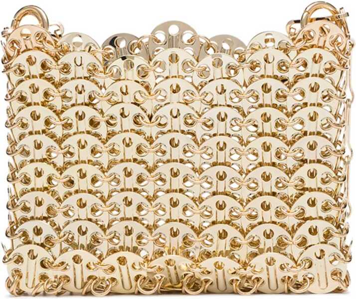 Genti de umar RABANNE Borsa Iconic 1969 Nano GOLD Femei (BM 18364636) 3