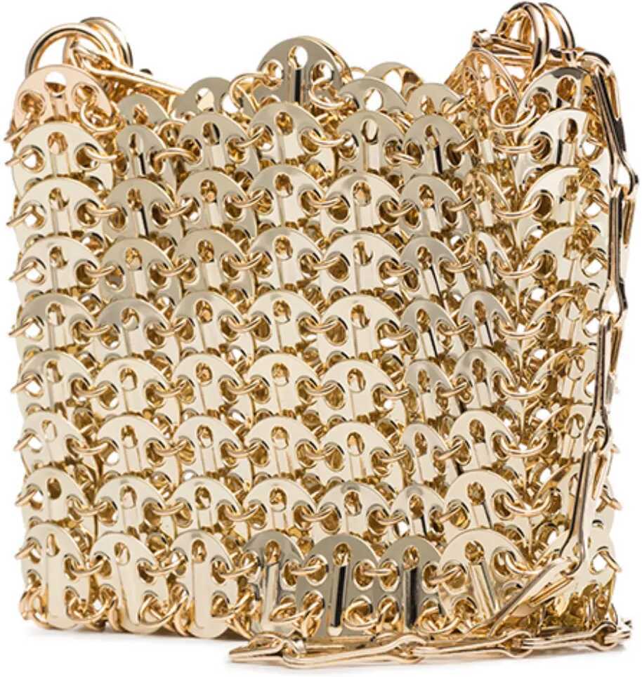 Genti de umar RABANNE Borsa Iconic 1969 Nano GOLD Femei (BM 18364636) 4