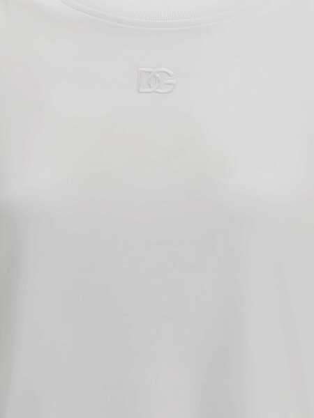 Tricouri Dolce & Gabbana Logo T-Shirt BIANCO OTTICO Femei (BM 18364750) 3