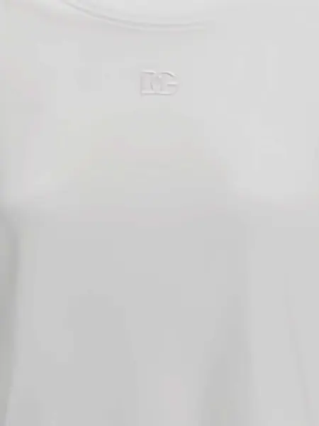 Tricouri Dolce & Gabbana Logo T-Shirt BIANCO OTTICO Femei (BM 18364750) 4