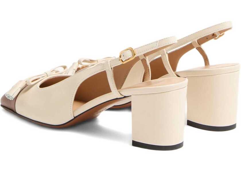 Pantofi cu toc Valentino Garavani Dcollet Valet Du Roi Slingback WHITE Femei (BM 18364777) 3