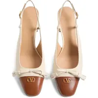 Pantofi cu toc Dama - Pantofi cu toc Valentino Garavani Dcollet Valet Du Roi Slingback WHITE Femei (BM 18364777) - B-mall.ro