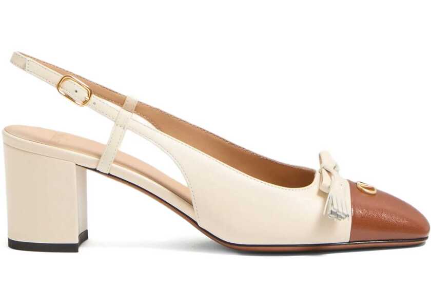 Pantofi cu toc Valentino Garavani Dcollet Valet Du Roi Slingback WHITE Femei (BM 18364777) 1