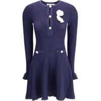 Rochii Knit short pointelle Dress Femei