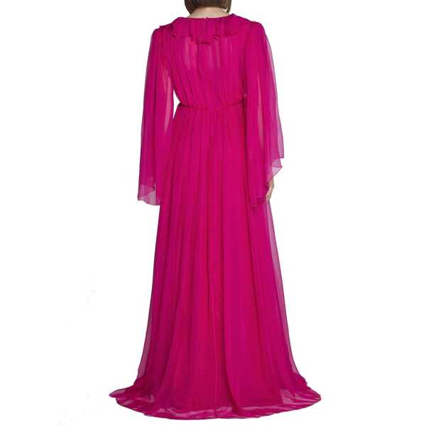 Rochii Gucci Gucci Silk Midi Dress Pink Femei (BM 18364860) 3