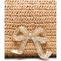 Genti de umar Self-Portrait Dama - Genti de umar Self-Portrait Raffia Shoulder Bag BROWN Femei (BM 18364951) - B-mall.ro