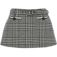 Fuste Houndstooth wool Pants-skirt Femei