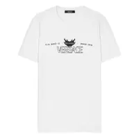 Tricouri Versace Versace White Cotton T-Shirt With Print