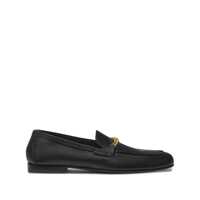 Sandale Versace Versace 'Medusa' Black Leather Loafers
