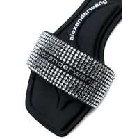 Pantofi cu toc Alexander Wang Dama - Pantofi cu toc Alexander Wang Alexander Wang Black And Silver Leather Sandals Black Femei (BM 18366264) - B-mall.ro