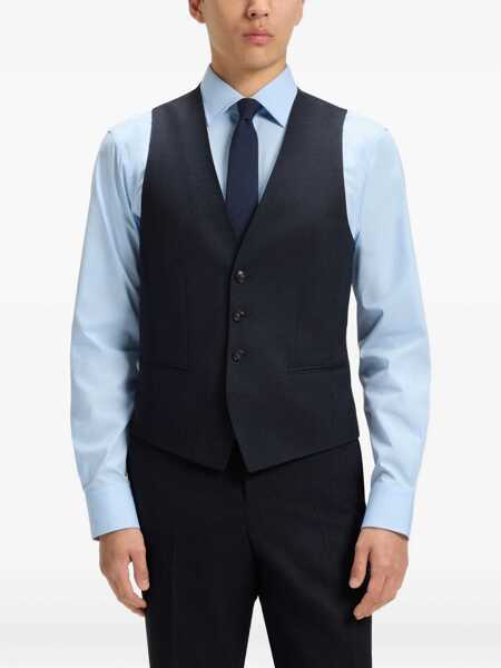 Costume Hugo Boss Boss Three-Piece Wool Suit BLUE Barbati (BM 18366606) 4