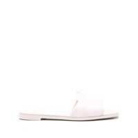 Sandale Alexander McQueen Leather Flat Sandals Femei