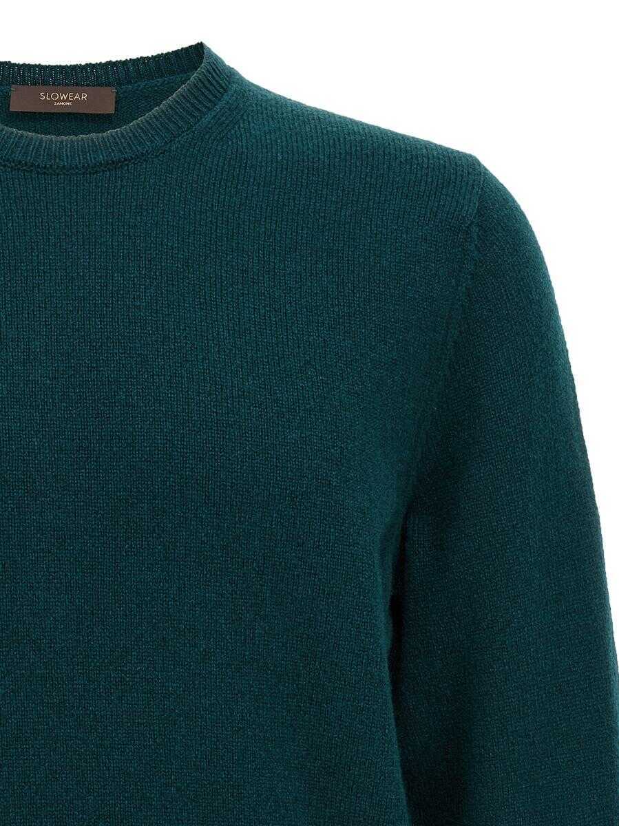 Pulovere Zanone Zanone Wool Sweater GREEN Barbati (BM 18367005) 3