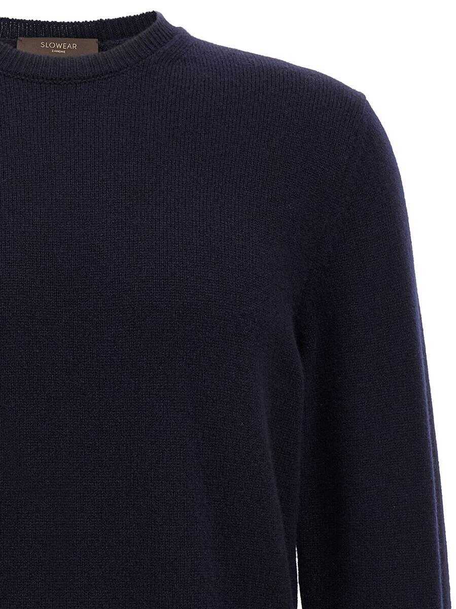 Pulovere Zanone Zanone Wool Sweater BLUE Barbati (BM 18367008) 3