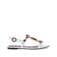Pantofi cu toc Dolce & Gabbana Sandali Maiolica Viola Femei