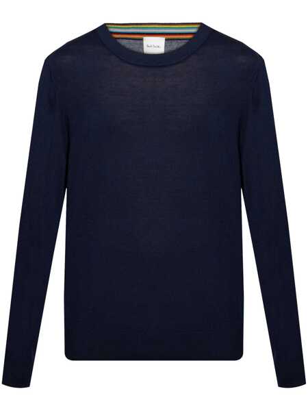 Pulovere Paul Smith Paul Smith Wool Crewneck Sweater BLUE Barbati (BM 18368607) 1