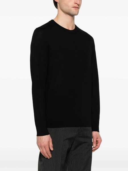 Pulovere Paul Smith Paul Smith Wool Crewneck Sweater Black Barbati (BM 18368619) 3