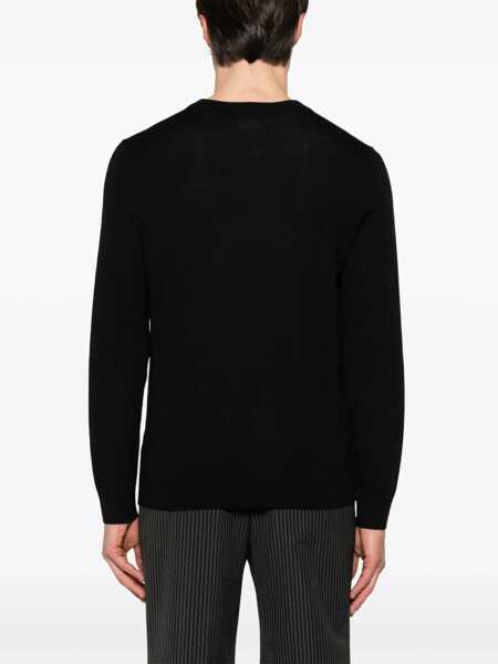 Pulovere Paul Smith Paul Smith Wool Crewneck Sweater Black Barbati (BM 18368619) 4
