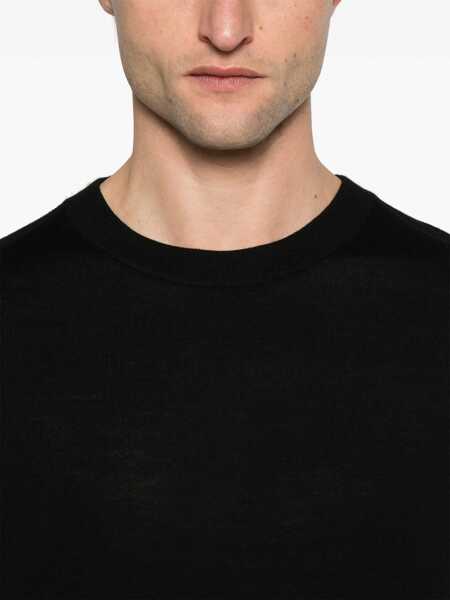 Pulovere Paul Smith Paul Smith Wool Crewneck Sweater Black Barbati (BM 18368619) 5