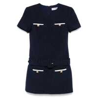 Rochii Self-Portrait Navy Boucle Mini Dress Clothing Femei