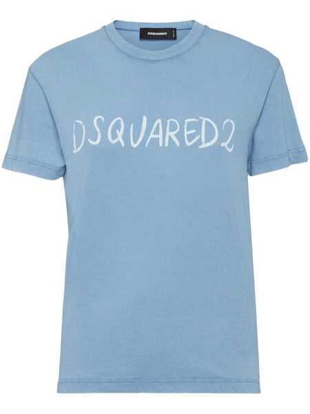 Topuri DSQUARED2 DSQUARED2  T-Shirts And Polos BLUE Femei (BM 18369420) 1