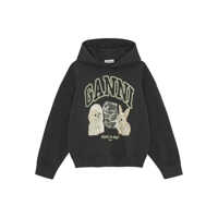 Bluze de trening Ganni Animals Organic Cotton Hoodie Femei