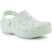 Slapi Classic Floral Cut Out Clog Jade Tint Femei