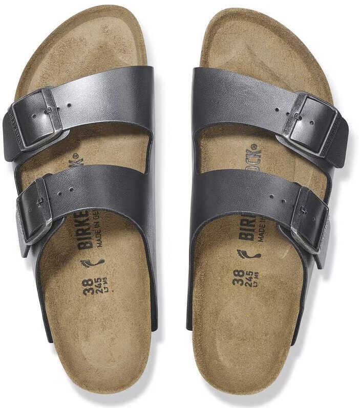 Slapi Birkenstock Arizona BS Metallic Black Silver Femei (BM 18369886) 3