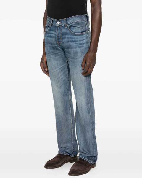 Blugi 7 For All Mankind Brett Coldspring Jeans MID BLUE Barbati (BM 18369952) 3