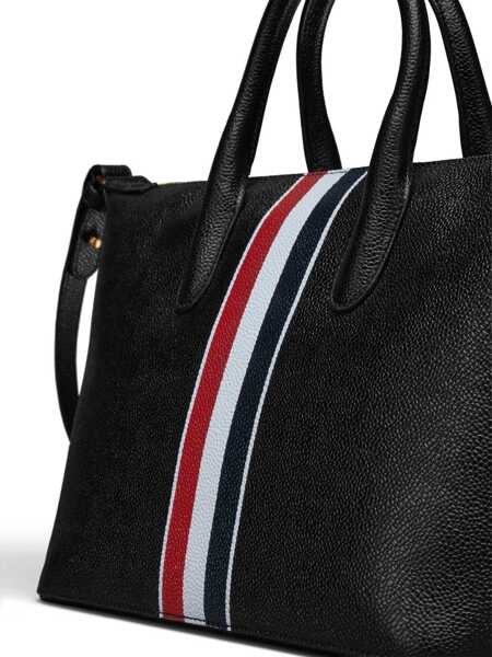 Genti de mana Thom Browne Small Duffle Handbag BLACK Barbati (BM 18369973) 3