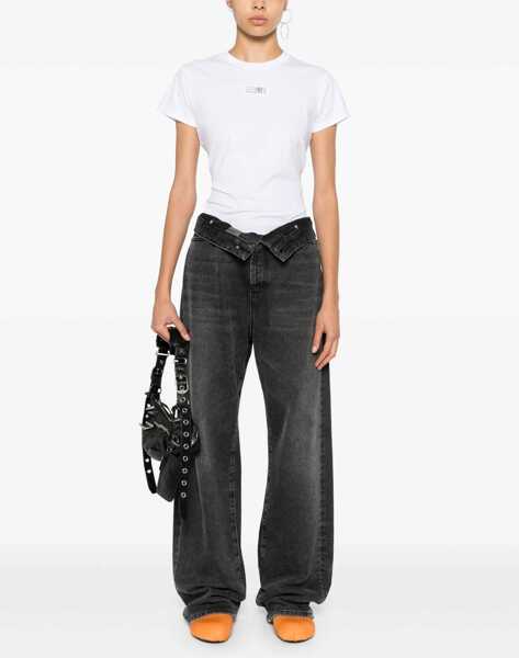 Tricouri MM6 Maison Margiela T-Shirt In Cotone WHITE Femei (BM 18370102) 2