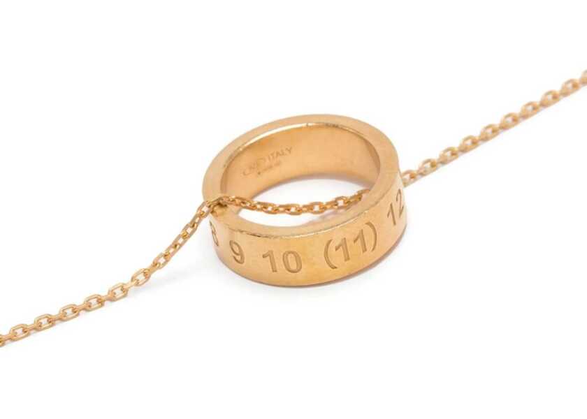 Coliere Maison Margiela Collana Con Anello Numerico SILVER Femei (BM 18370111) 3
