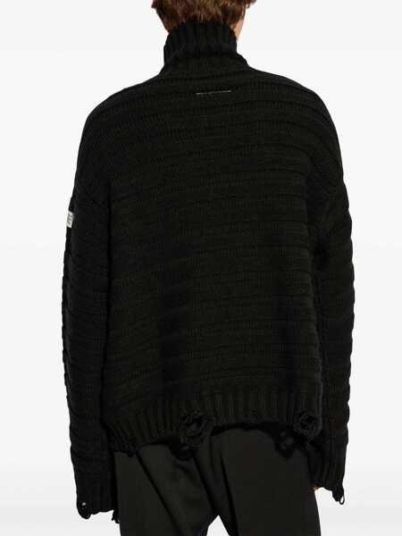 Pulovere MM6 Maison Margiela Turtleneck Sweater BLACK Barbati (BM 18370141) 4