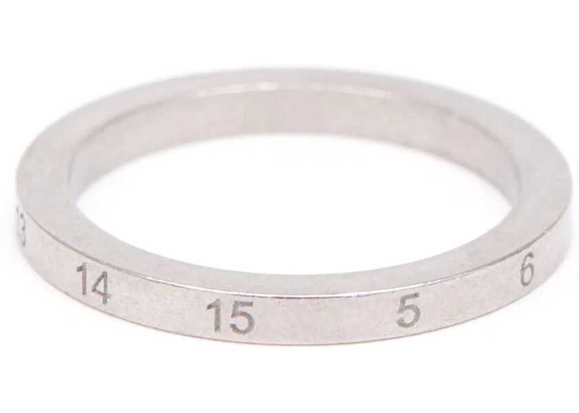 Inele Maison Margiela Anello Con Numeric Signature SILVER Femei (BM 18370144) 1