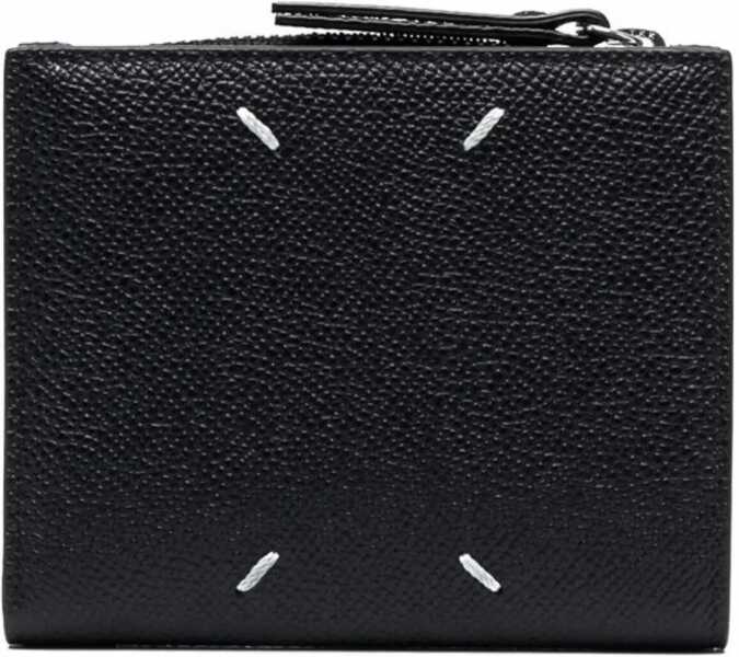 Portofele Maison Margiela Portafoglio Con Logo BLACK Barbati (BM 18370192) 2