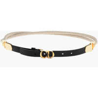 Curele Leather Cd Slim Belt With Rope Detail 20Mm Femei