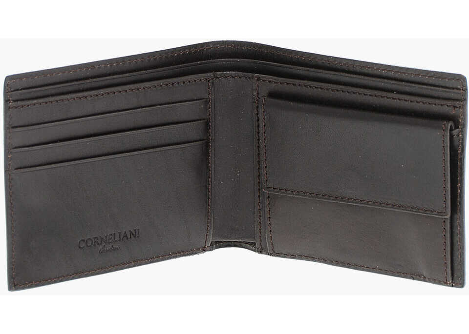 Portofele CORNELIANI Leather Bifold Wallett Black Barbati (BM 18370348) 3