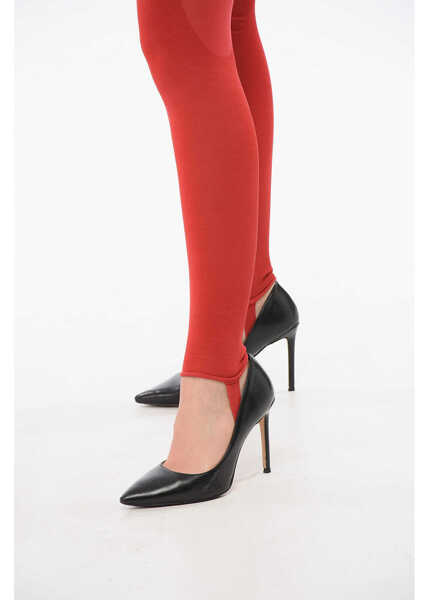 Rochii lungi Alexander McQueen Sheer Effect Stirrup Jumpsuit With Cut-Out Details Red Femei (BM 18370378) 4