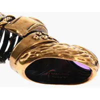 Inele Dama - Inele DSQUARED2 Brass Armor Ring With Crystals Gold Femei (BM 18370414) - B-mall.ro